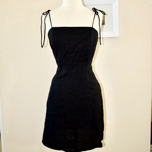 BLACK LINEN SUNDRESS